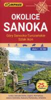 Okolice Sanoka. Góry Sanocko-Turczańskie. Mapa 1:50 000