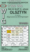 Olsztyn. Reprint mapy WIG 1:100 000