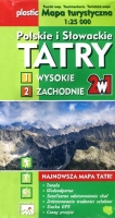Tatry Polskie i Słowackie 2x1. Dwuczęściowa foliowana mapa turystyczna w skali 1:25 000