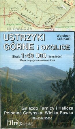 Ustrzyki Górne i okolice. Mapa 1:40 000