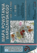 Mapa Powstania Warszawskiego. 1:15 000