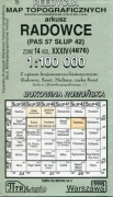 Radowce (Bukowina). Reprint mapy WIG w skali 1:100 000