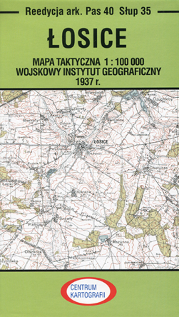 Łosice. Mapa 1:100 000. Reprint arkusza mapy topograficznej WIG