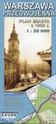 Warszawa przedwojenna. Plan miasta z 1939 r w skali 1:20 000