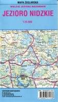 Jezioro Nidzkie. Mapa żeglarska 1:25 000. Mapa foliowana
