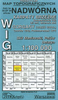 Nadwórna. Reprint mapy WIG w skali 1:100 000