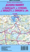 Jezioro Mamry, J. Święcajty, J. Stręgiel, J. Kirsajty, J. Dargin. Mapa 1:25 000. Mapa foliowana