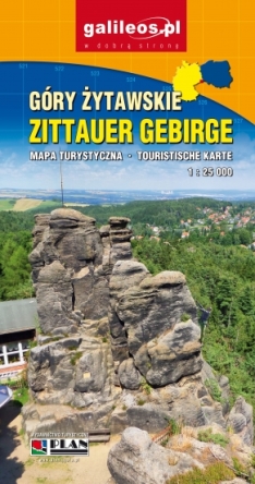 Góry Żytawskie (Zittauer Gebirge). Mapa turystyczna w skali 1:25 000