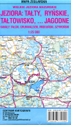 Jeziora Tałty, Ryńskie, Jagodne. Mapa żeglarska 1:25 000. Mapa foliowana