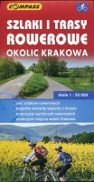 Szlaki i trasy rowerowe okolic Krakowa. Mapa turystyczna w skali 1:50 000