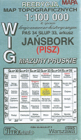 Jańsbork (Pisz). Reprint mapy WIG 1:100 000