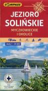 Jezioro Solińskie, Myczkowieckie i okolice. Mapa turystyczna w skali 1:25 000