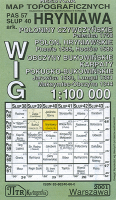 Hryniawa. Reprint mapy WIG 1:100 000