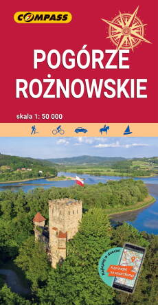 Pogórze Rożnowskie. Wyd. 2022. Mapa 1:50 000