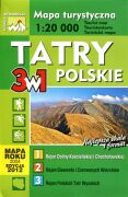 Tatry Polskie 3x1. Trzyczęściowa mapa turystyczna w skali 1:20 000