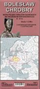 Bolesław Chrobry. Mapa Polski i krajów Sąsiednich we wczesnym średniowieczu. Skala 1:2 mln