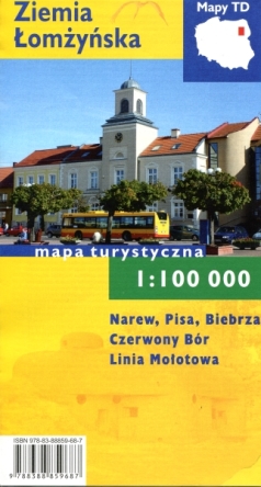Ziemia Łomżyńska. Mapa turystyczna w skali 1:100 000.