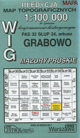 Grabowo (Mazury Pruskie). Reprint mapy WIG 1:100 000