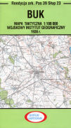 Buk. Mapa 1:100 000. Reprint arkusza mapy taktycznej WIG